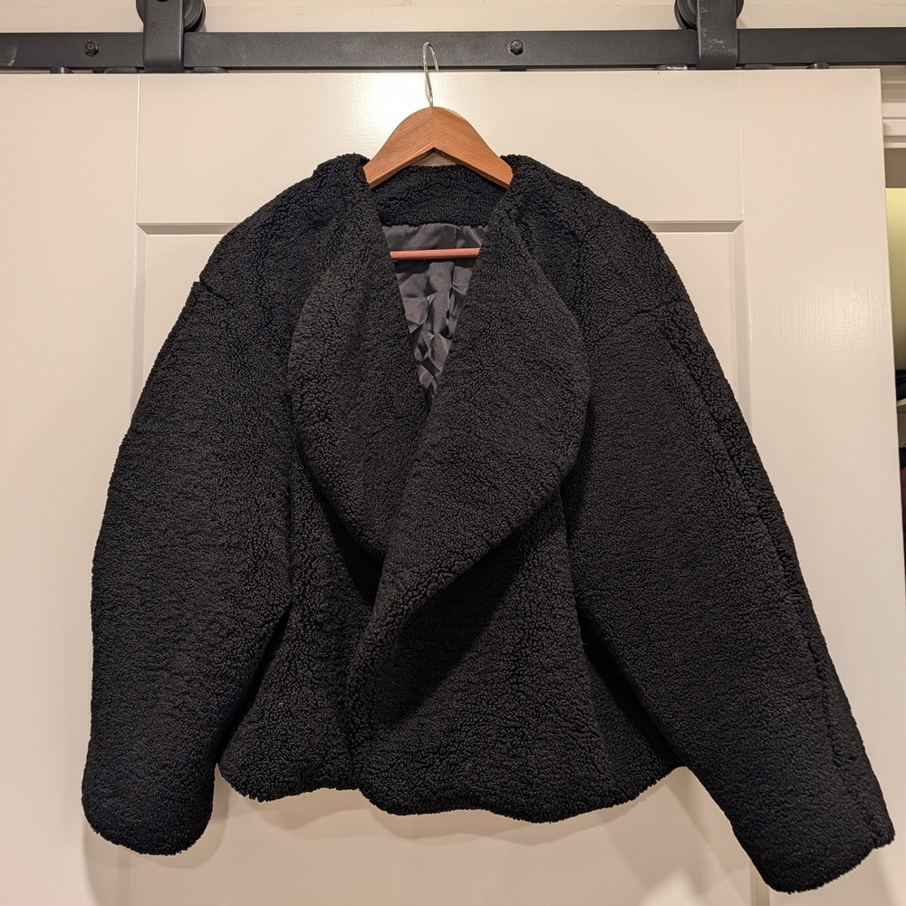 Women's Black Teddy Jacket